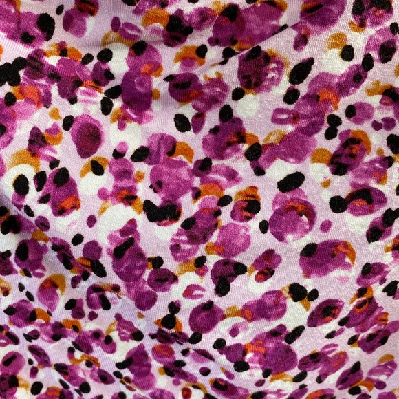 Ann Taylor Floral Ruched Dress SP Pink - Picture 8 of 11